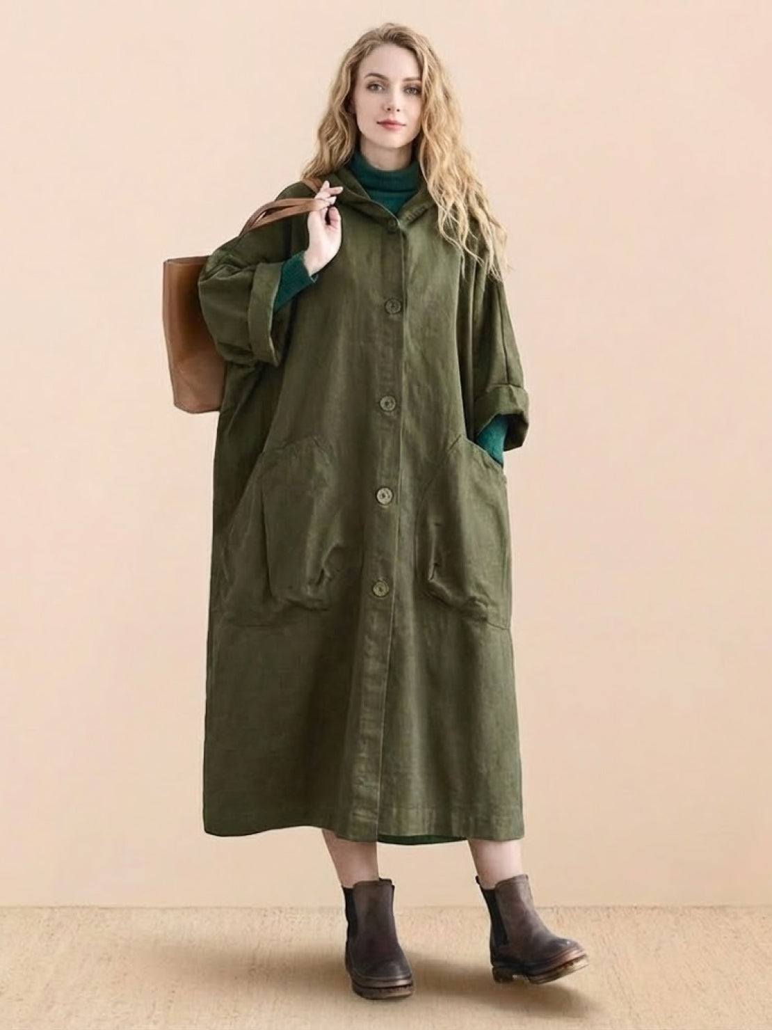 One Size Fits All Oversized Water Resistant Windbreaker Jacket