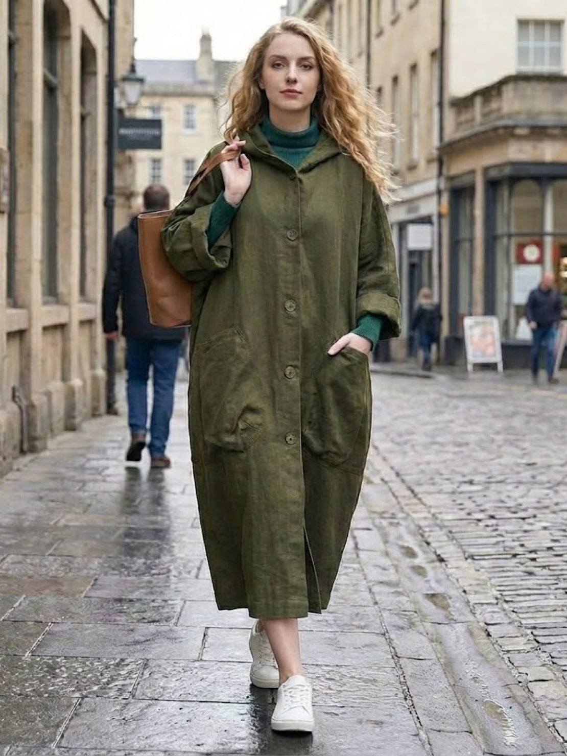 One Size Fits All Oversized Water Resistant Windbreaker Jacket