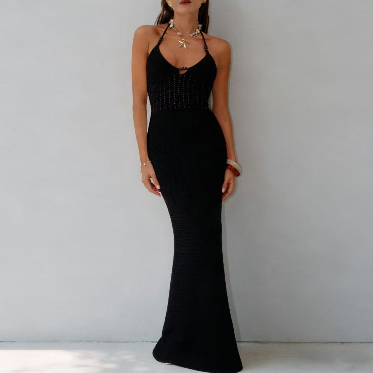 Patmos Beaded Cover-Up Maxi
